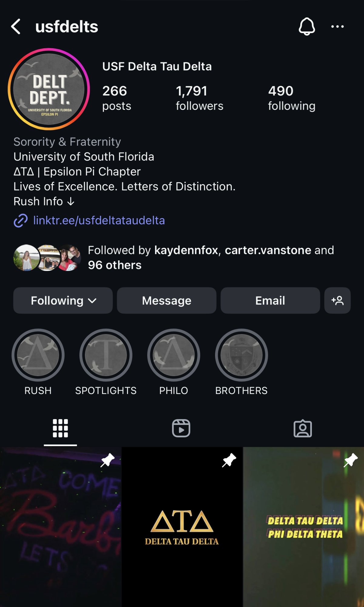 Instagram — fall 2025